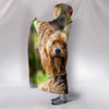 Yorkshire Terrier Dog Print Hooded Blanket