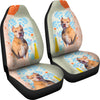 Cute American Pit Bull Terrier Print Car Seat Covers