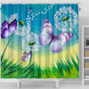 Butterfly Print Shower Curtain