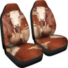 Hereford Cattle Print Car Seat Covers