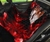 Lovely Papillon On Red Print Pet Seat Covers