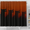 Amazing German Shepherd Dog Shadow Art Print Shower Curtains