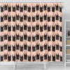 Doberman Pinscher Dog Pattern Print Shower Curtains