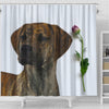 Plott Hound Dog Print Shower Curtain