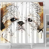 Cute Shih Tzu Dog Art Print Shower Curtain