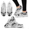 Lovely Chinook On White Print Running Shoes