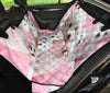 Bolognese Dog On Pink Print Pet Seat Covers