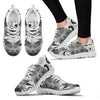 Chartreux Cat On Designer Print Running Shoes