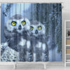 Amazing Snow Owl Bird Print Shower Curtains