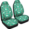 Irish Setter Dog Floral Print Car Seat Covers