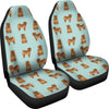 Cute Chow Chow Dog Pattern Print Car Seat Covers