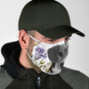 Beagle Dog Floral Print Face Mask