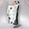 Spanish Water Dog Print Hooded Blanket