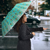 Peacock Feather Print Umbrellas