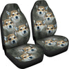 Norwegian Lundehund Print Car Seat Covers