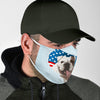 Cute Bulldog US Print Face Mask