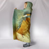 Kingfisher Bird Print Hooded Blanket