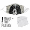 Lovely English Springer Spaniel Print Face Mask