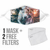 Lovely Weimaraner Print Face Mask