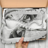 Catalina Macaw On Black And White Print Running Shoes