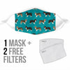 Shetland Sheepdog Patterns Print Face Mask