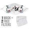 Cute Boston Terrier Print Face Mask