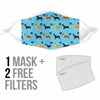 Basenji Dog Patterns Print Face Mask