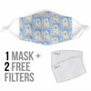 Samoyed Dog Patterns Print Face Mask