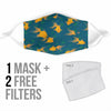 GoldFish Print Face Mask