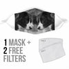 Cute Border Collie Print Face Mask