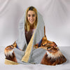 Beautiful Somali Cat Print Hooded Blanket