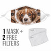 Cute Cavalier King Charles Spaniel Print Face Mask