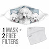 Poodle Print Face Mask