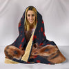 Amazing Airedale Terrier floral Print Hooded Blanket