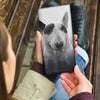 Bull Terrier Print Women's Leather Wallet