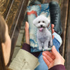 Bichon Frise Dog Print Women's Leather Wallet