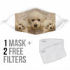 Cute Poodle Print Face Mask