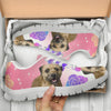 Border Terrier Floral Print Sneakers