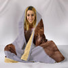 Three Burmese Cat Print Hooded Blanket