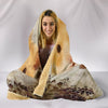 Lovely Golden Hamster Print Hooded Blanket