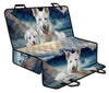 White Shepherd Print Pet Seat Covers