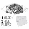 Lovely Toyger Cat Print Face Mask