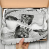 Cute Keeshond Print Running Shoes