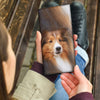 Shetland Shepherd Dog Print Women's Leather Wallet