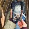 Pug Dog Print Women's Leather Wallet