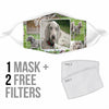 Weimaraner Dog Print Face Mask