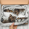 Lykoi Cat On Designer Print Running Shoes