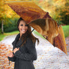 German Shepherd And Eiffel Tower Print Umbrellas