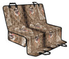 Bulldog in Heart Print Pet Seat Covers