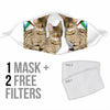 Amazing Savannah Cat Print Face Mask